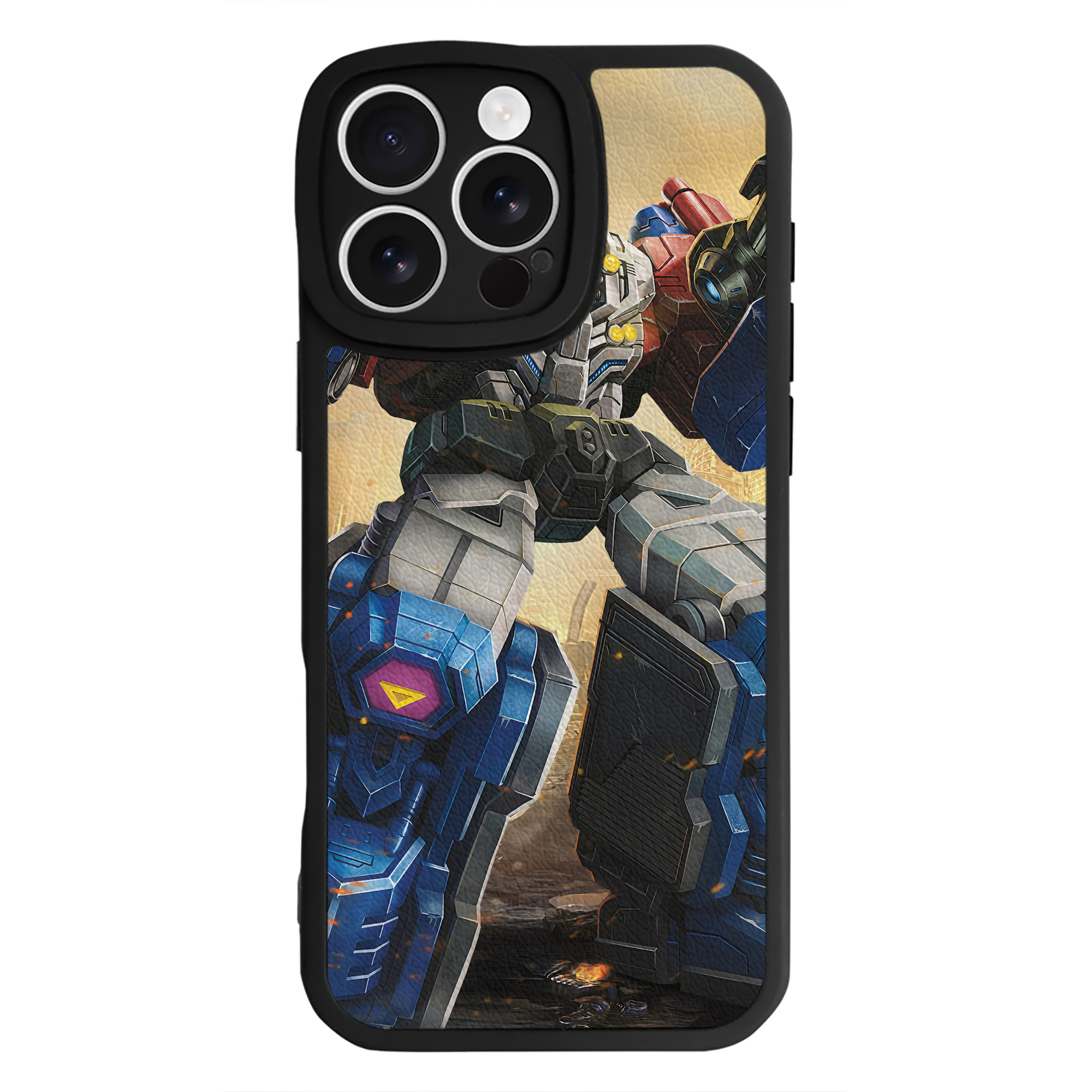 （画像用） Transformers トランスフォーマー 【iPhone 16シリーズ対応】シリコンスマホケース（レザー調） 材質：シリコン